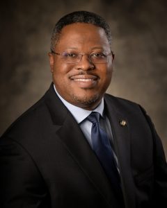 Headshot of Dr. Alexander Okwonna, deputy chancellor and College president