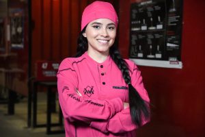 San Jacinto College welding instructor Sharon Guerrero