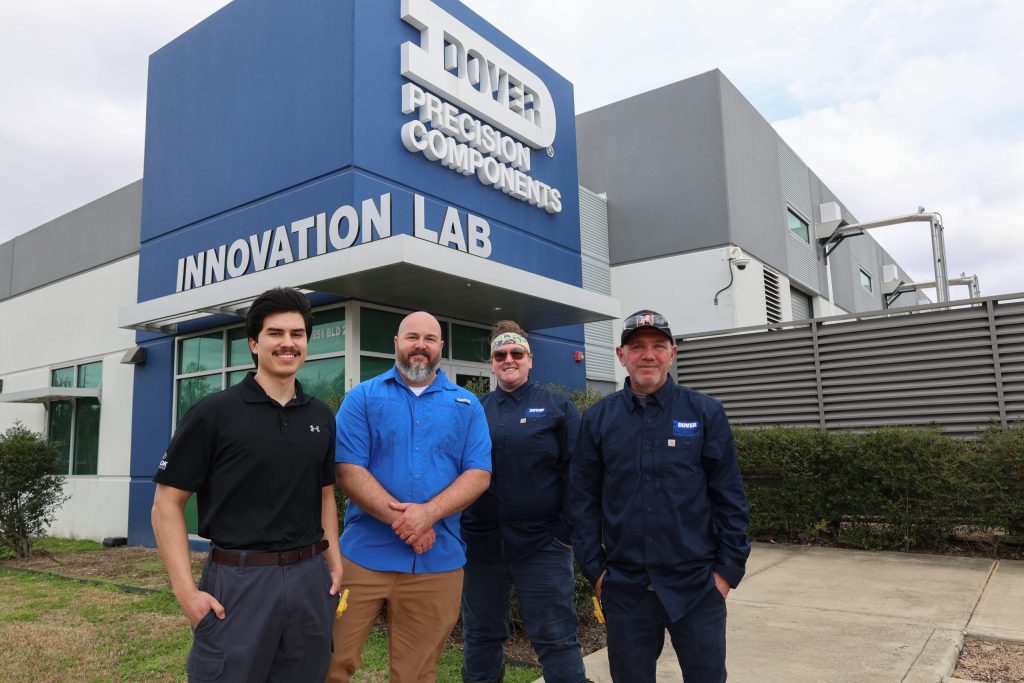 Dover Precision Components team outside Innovation Lab