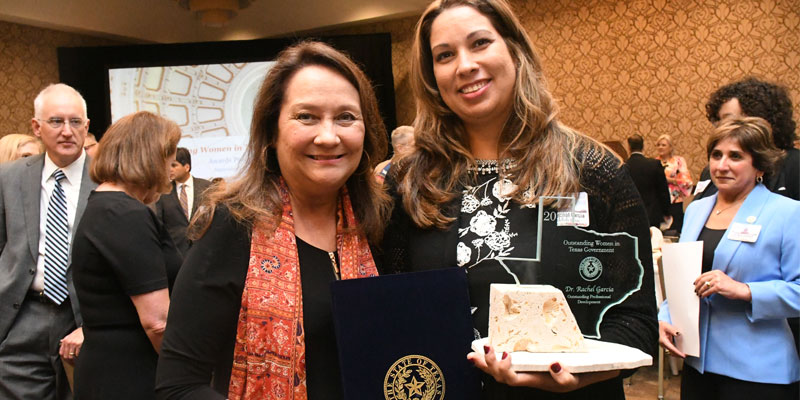 Dr. Rachel Garcia receives Outstanding Women in Texas Government Award ...